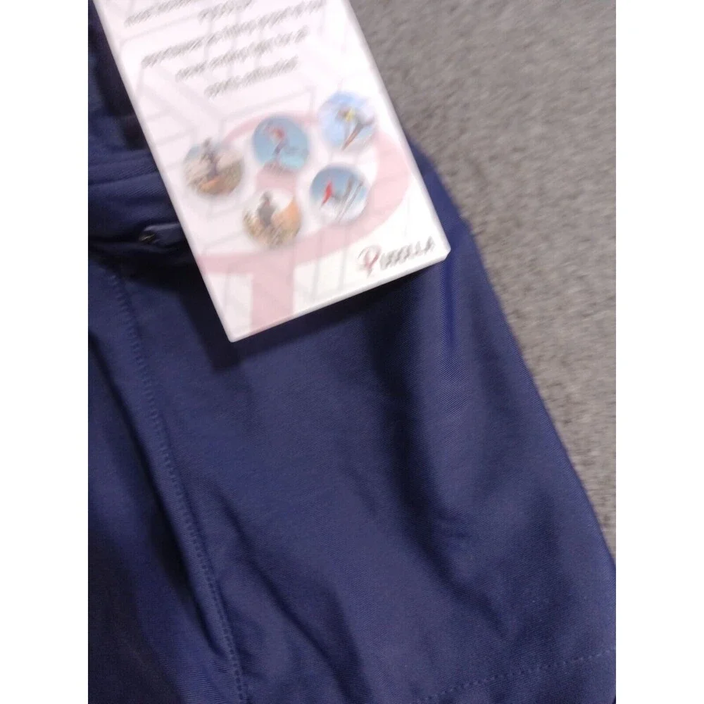 Pudolla Men's Sportswear Navy Blue Shorts Large Lined Zippered Pockets New Tag